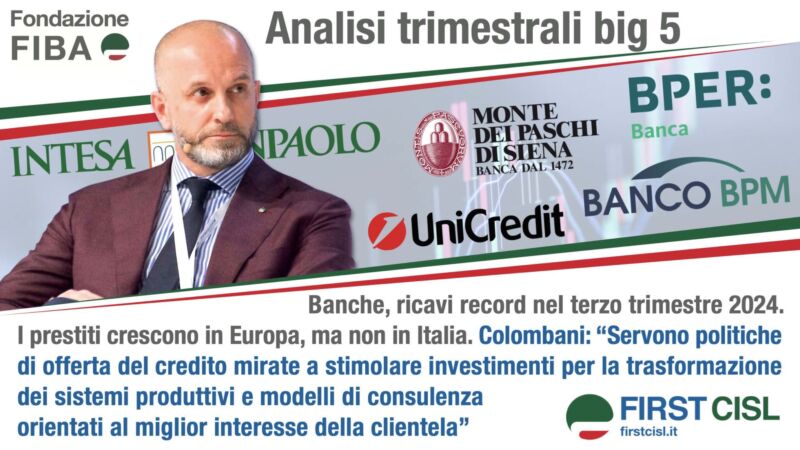 Banche, ricavi record nel 3° trimestre 2024. I prestiti crescono in Europa, ma non in Italia