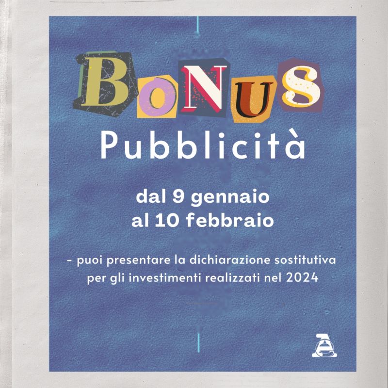 Credito d’imposta pubblicità 2024: invio dichiarazioni dal 9 gennaio