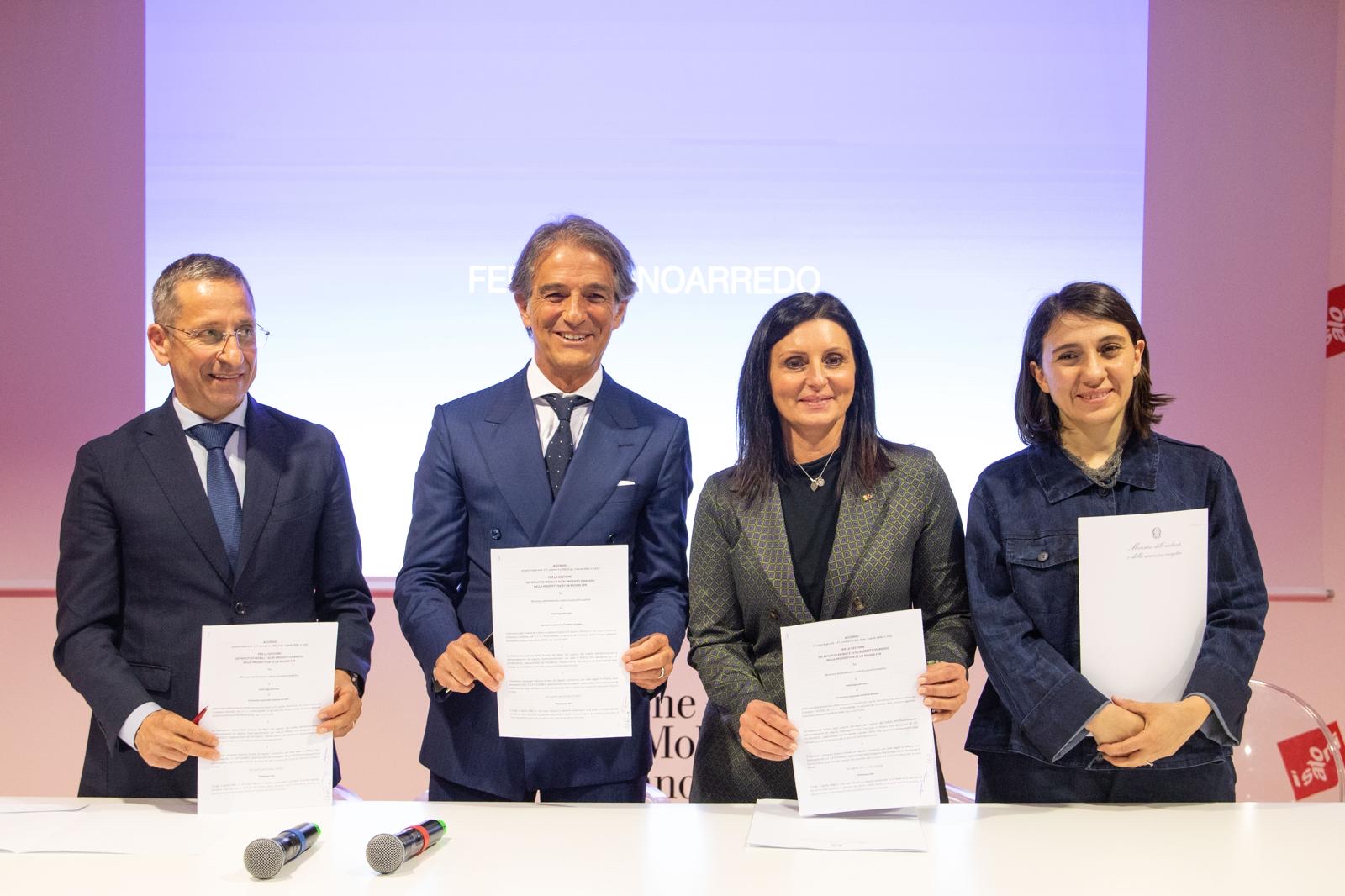 Economia circolare, al Salone del Mobile la firma dell’Accordo di programma sperimentale per EPR ARREDO