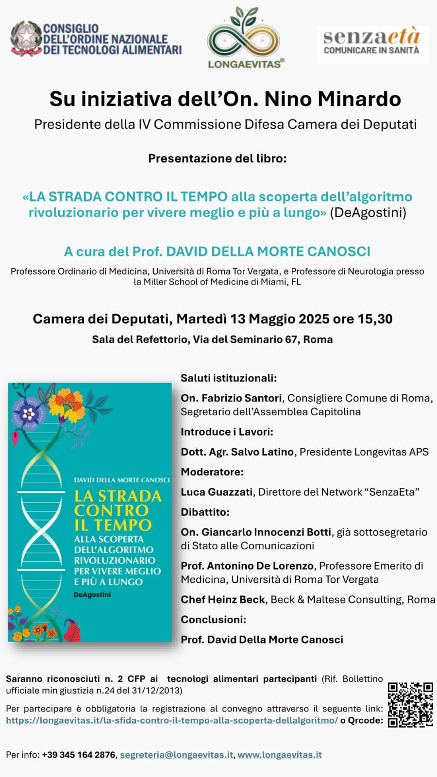 Longevità: La strada contro il tempo il libro sull'algoritmo contro l'invecchiamento
