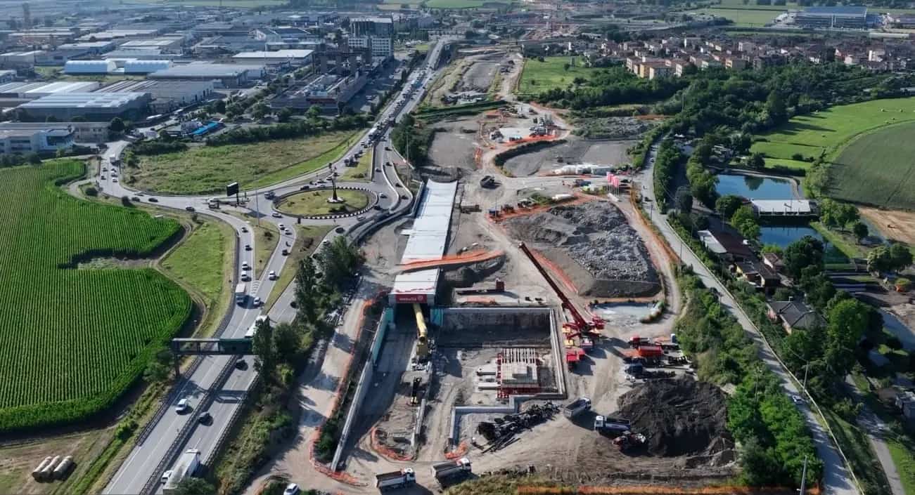 Webuild: completati gli scavi della nuova linea ferroviaria AV/AV Verona-Bivio Vicenza