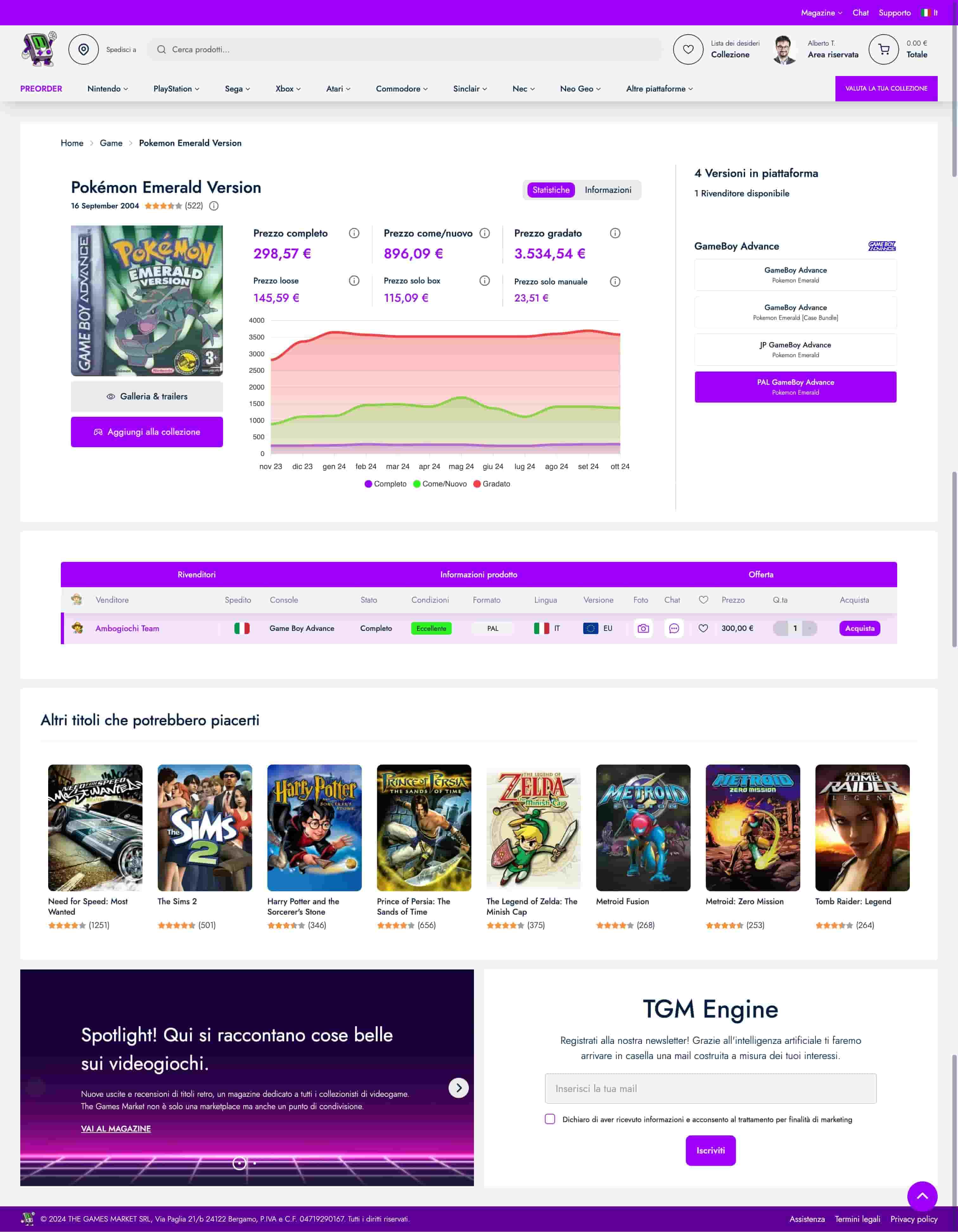 The Games Market: nasce il primo marketplace per collezionisti di videogiochi e retrogames