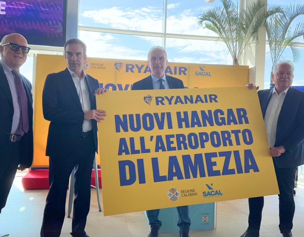 Enac: presentazione di nuovi investimenti di Ryanair sullo scalo di Lamezia