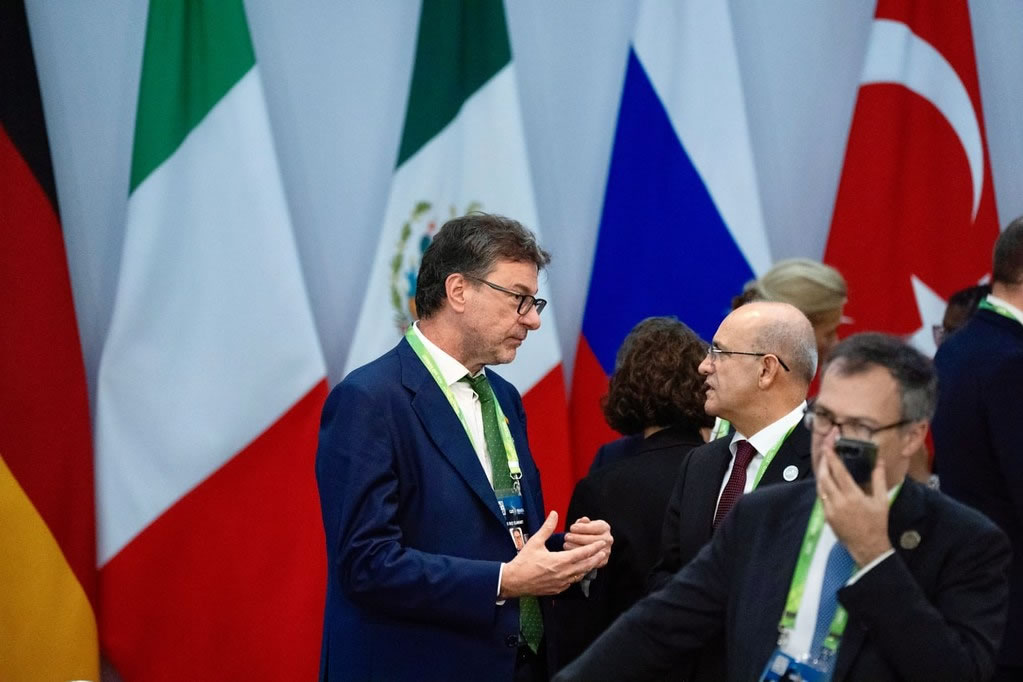 Giorgetti a Rio de Janeiro per il G20 dei leader