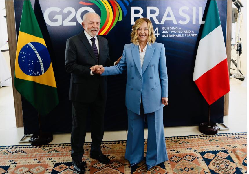 Vertice G20, incontro bilaterale del Presidente Meloni con Lula